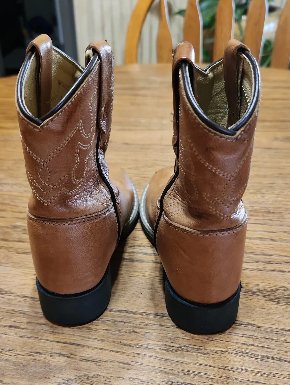 Cody James Kids Brown Western-Style Leather Boots Size 7